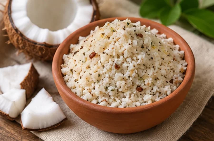 Coconut Podi — illustrative generated product photo